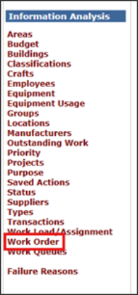 Information Analysis tab
